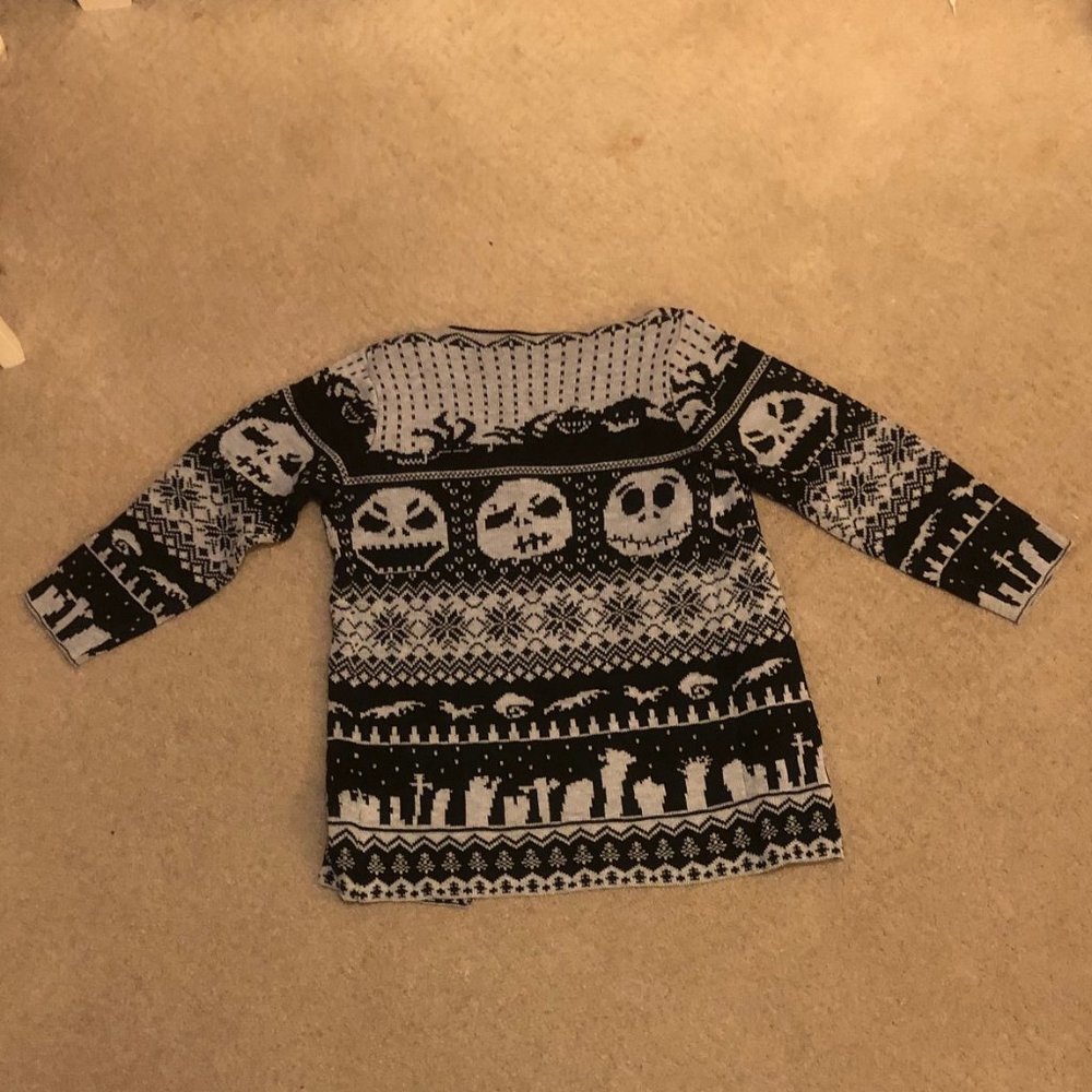 "The Nightmare Before Christmas" Jack Skellington Cardigan - Picture 2 of 5